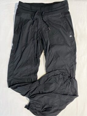 lululemon athletica women’s Black Drawstring Athletic Tall Pants